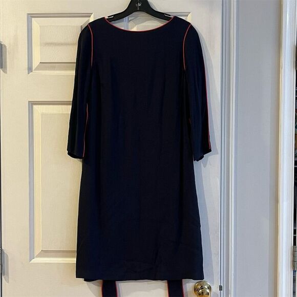 Boden Women's Navy Blue Sheath Dress  8 Knee Length 3/4 Sleeve - Picture 1 of 7